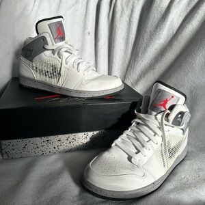 Nike Air Jordan White and Gray Sneakers